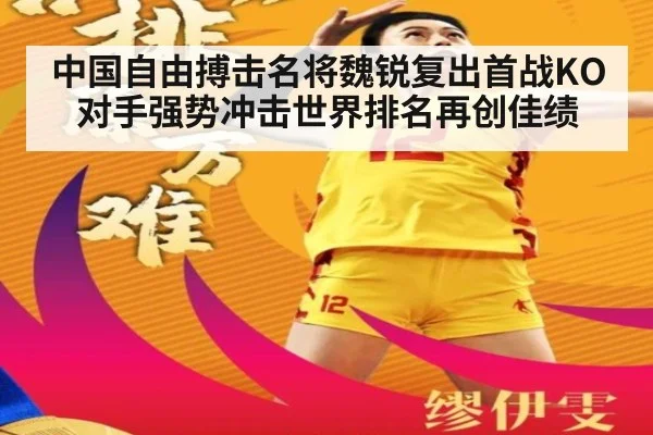 中国自由搏击名将魏锐复出首战KO对手强势冲击世界排名再创佳绩